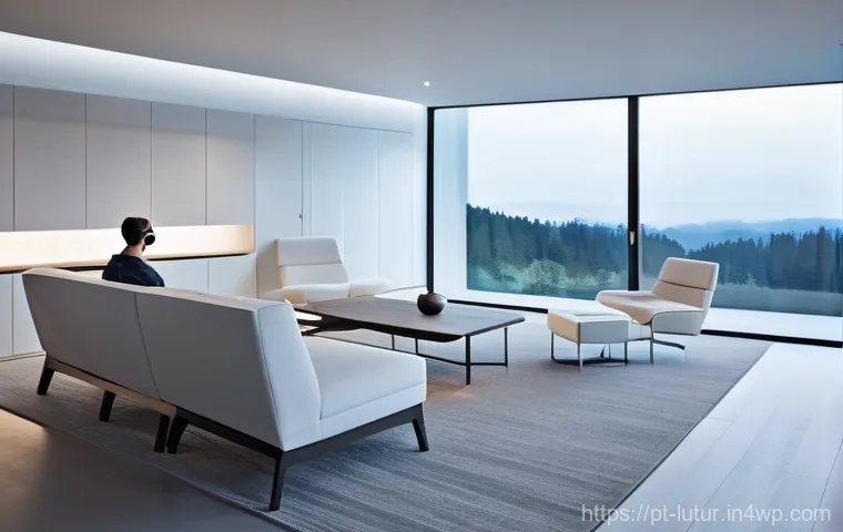 감각 확장 인터페이스의 고객 맞춤형 서비스 개발 - **Prompt 1: Mind-Controlled Interface in a Modern Home**
"A young adult, dressed in comfortable,...